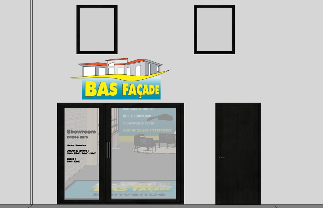 Entrée du showroom commercial